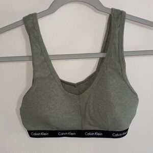 Calvin Klein Sage Green Sports Bra